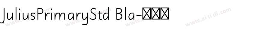 JuliusPrimaryStd Bla字体转换